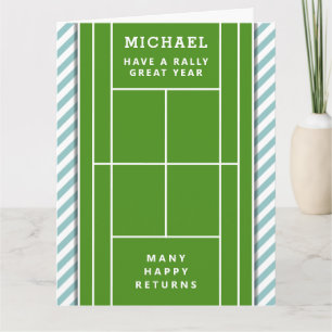 Carte Anniversaire de tennis drôle