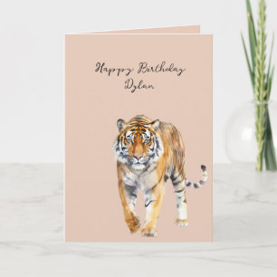 Carte Anniversaire de Tigre