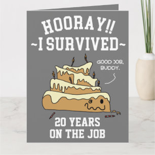 Carte Anniversaire de Travail Appréciation des Employés