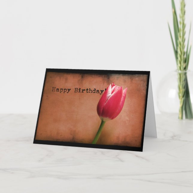 Carte Anniversaire de Tulip (Devant)