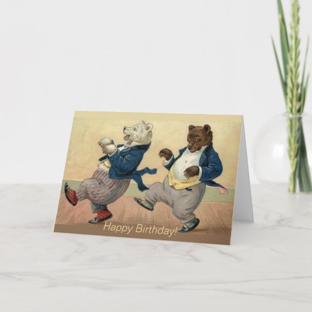 Carte Anniversaire de vieux amis fous (Devant)