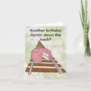 Carte Anniversaire de voie de train