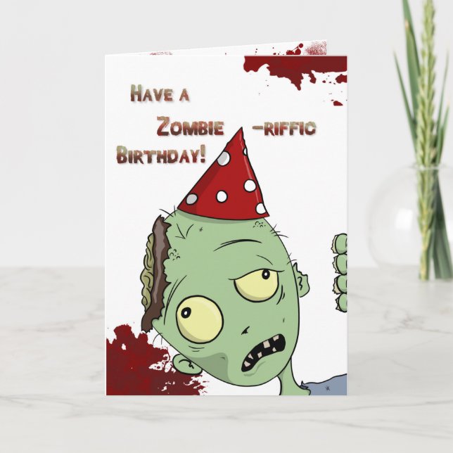 Carte Anniversaire de Zombi-riffic (Devant)