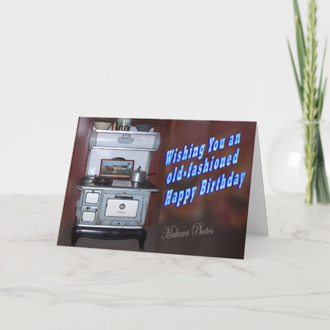 Carte Anniversaire démodé (Devant)