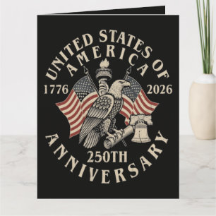 Carte Anniversaire des 250 ans de l'Amérique