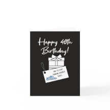 Anniversaire des 40 ans drôle et sarcastique