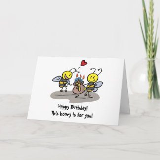 Carte Anniversaire des abeilles