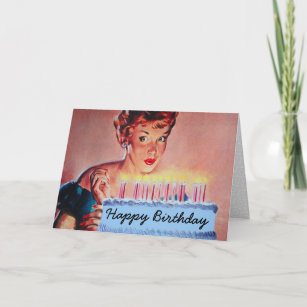 Cartes De Vœux Pin Up Joyeux Zazzle Fr