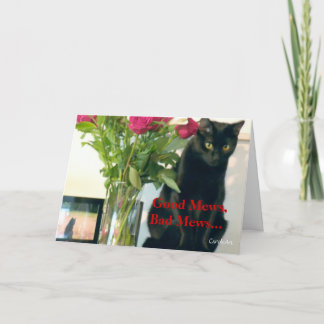 Carte Anniversaire des "Bons Mews/Bad Mews"