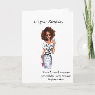 Carte Anniversaire des femmes afro-américaines