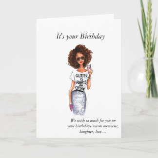 Carte Anniversaire des femmes afro-américaines
