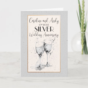 Carte Anniversaire des Lunettes de Champagne Aquar