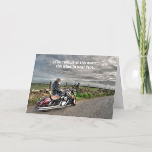 Carte Anniversaire des motocyclistes de Biker