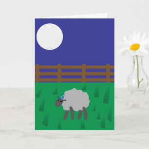 Carte Anniversaire des moutons de Whimsical, Joyeux anni