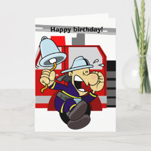 Cartes Pompier D Anniversaire Zazzle Fr