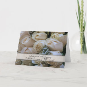 Carte Anniversaire des Roses blanches