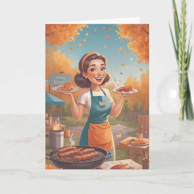 Carte Anniversaire d'été Sizzling (Devant)