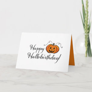 Carte Anniversaire d'Halloween