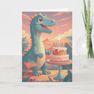 Carte Anniversaire Dino-Mite Rugissement
