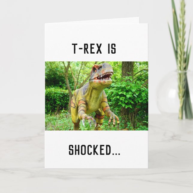 Carte Anniversaire Dinosaur (Devant)