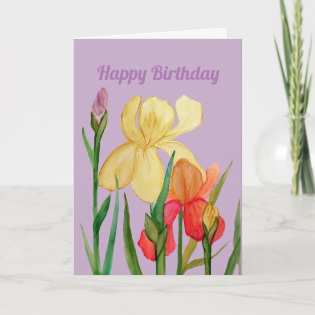 Carte Anniversaire d'Iris (Devant)