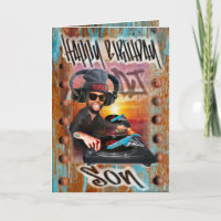 Carte Anniversaire DJ pour fils