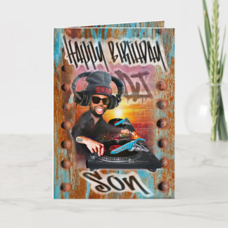 Carte Anniversaire DJ pour fils