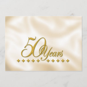 Carte Anniversaire d'or