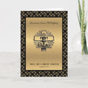 Carte Anniversaire d'ordination d'un prêtre catholique é