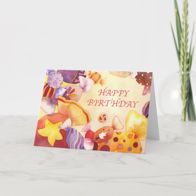 Carte Anniversaire doux (Devant)