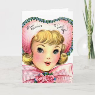 Carte Anniversaire doux en rose