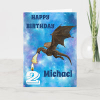 Anniversaire Dragon Nom personnalisé Age