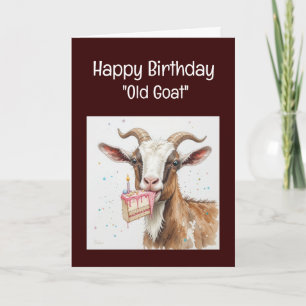 Carte Anniversaire drôle au-delà de la colline Vieille c