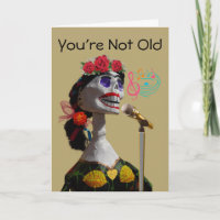 Anniversaire drôle avec Lady Skeleton chanter