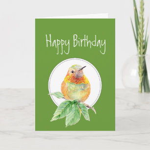 Carte Anniversaire drôle, Colibri, Humour, Oiseau