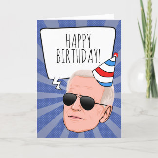 Carte Anniversaire drôle de Biden