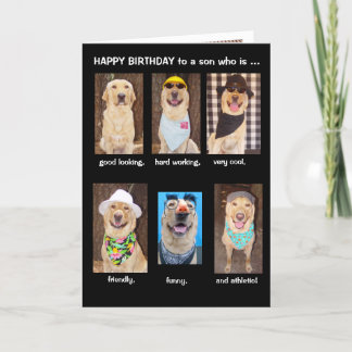 Carte Anniversaire drôle de fils