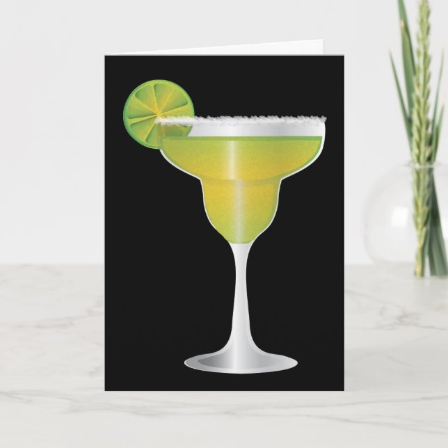 Carte Anniversaire drôle de margarita joyeux avec un (Devant)