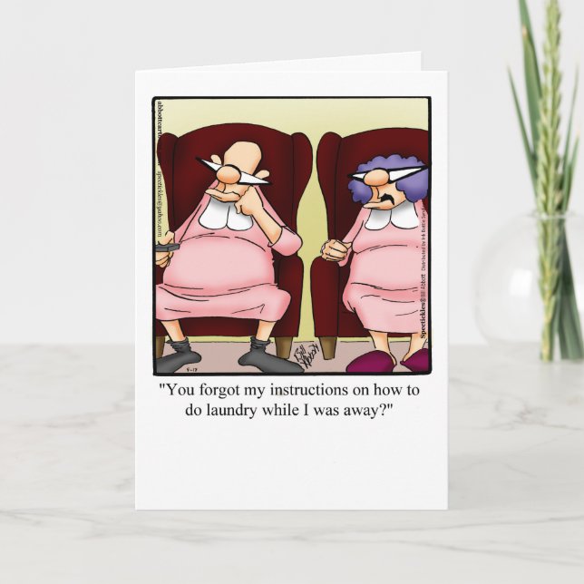Carte Anniversaire Drôle Pour Couple (Devant)