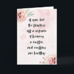 Carte Anniversaire drôle Son Aquarelle Rose Citation Flo<br><div class="desc">Simple design d'anniversaire pour elle avec les mots "si vous léchez le glaçage d'un cupcake,  il devient un muffin et muffins sont sains",  contre un arrière - plan d'aquarelle rose décoré de jolies fleurs. Personnalisez avec vos photos préférées (à l'intérieur et à l'arrière) et le texte (à l'intérieur).</div>