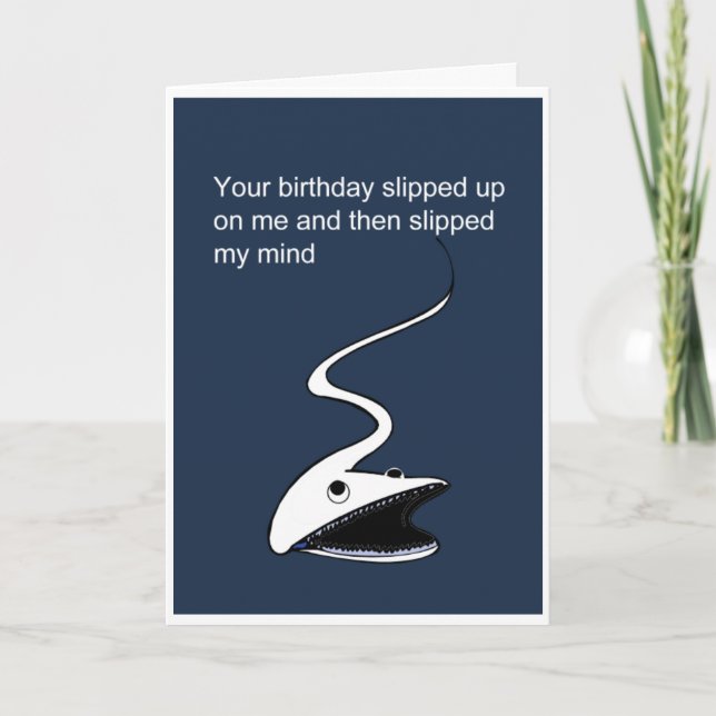 Carte Anniversaire drôle tardif (Devant)