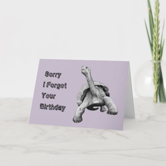 Carte Anniversaire Drole Tortue Lente Art Crayon Zazzle Fr
