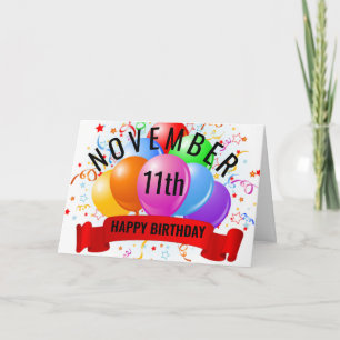 Carte Anniversaire du 11 novembre