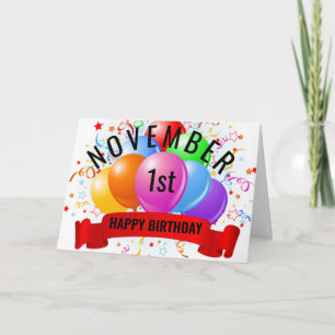 Carte Anniversaire du 1er novembre