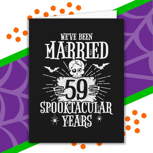 Carte Anniversaire du 59e Mariage de Spooktacular d'Hall (Créateur téléchargé)