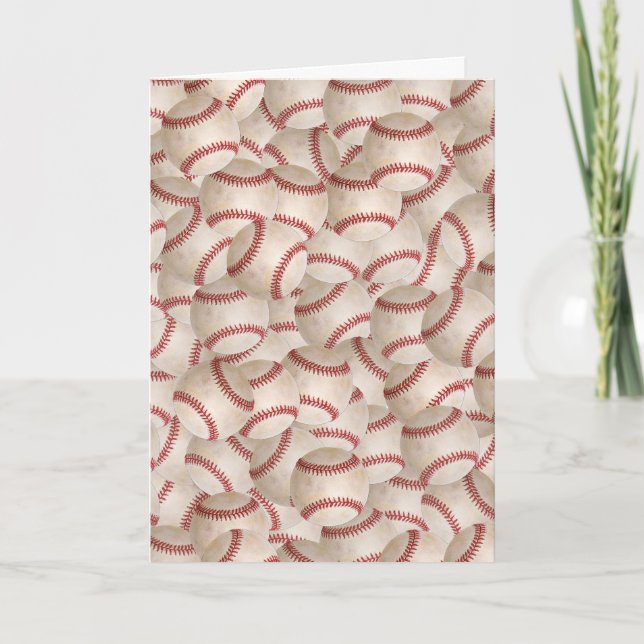 Carte Anniversaire du baseball (Devant)