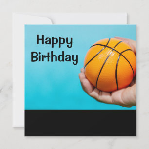 Carte Anniversaire du basket-ball