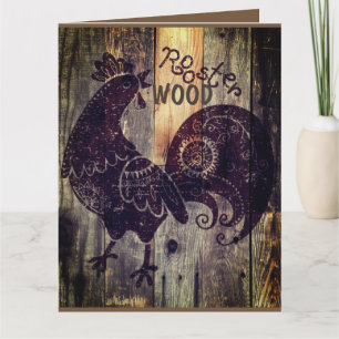 CARTE ANNIVERSAIRE DU BOIS ROOSTER