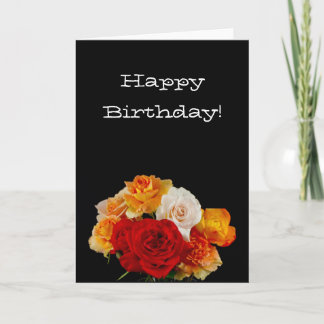 Carte Anniversaire du Bouquet Rose