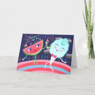 Carte Anniversaire du Carnaval de la pastèque et du coto